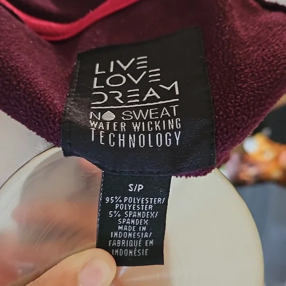 Womens Burgandy/Purple Hoodie (S) - Picture 3 of 4